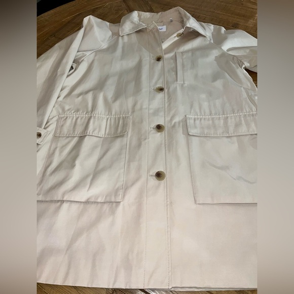 Calvin Klein Belted Rain Jacket in Sand - Size XL - NWT - Picture 10 of 14